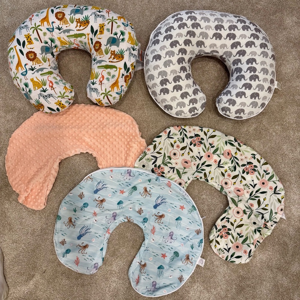 Boppy pillows with spare covers